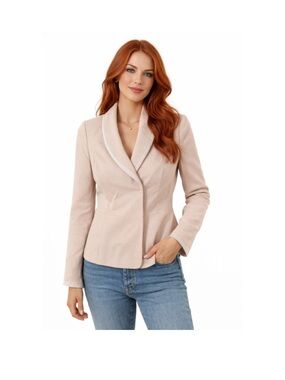 Women's Blush Tailored Shawl Collar Blazer